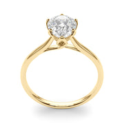 Enchanted Solitaire Shape Pear Diamond Engagement Ring in 10K/14K gold and platinum with certified lab-grown or natural diamonds