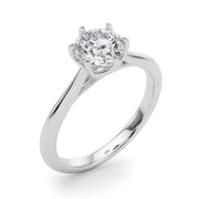Eternal Solitaire Rounds Round Diamond Engagement Ring in 10K/14K gold and platinum with certified lab-grown or natural diamonds