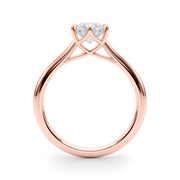 Eternal Solitaire Rounds Round Diamond Engagement Ring in 10K/14K gold and platinum with certified lab-grown or natural diamonds