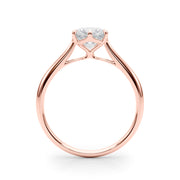Brilliant Solitaire Rounds Round Diamond Engagement Ring in 10K/14K gold and platinum with certified lab-grown or natural diamonds