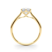 Brilliant Solitaire Rounds Round Diamond Engagement Ring in 10K/14K gold and platinum with certified lab-grown or natural diamonds