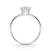 Majestic Solitaire Rounds Round Diamond Engagement Ring in 10K/14K gold and platinum with certified lab-grown or natural diamonds