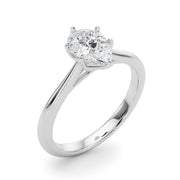 Romantic Solitaire 11.8x7.5 Shape Pear Diamond Engagement Ring in 10K/14K gold and platinum with certified lab-grown or natural diamonds