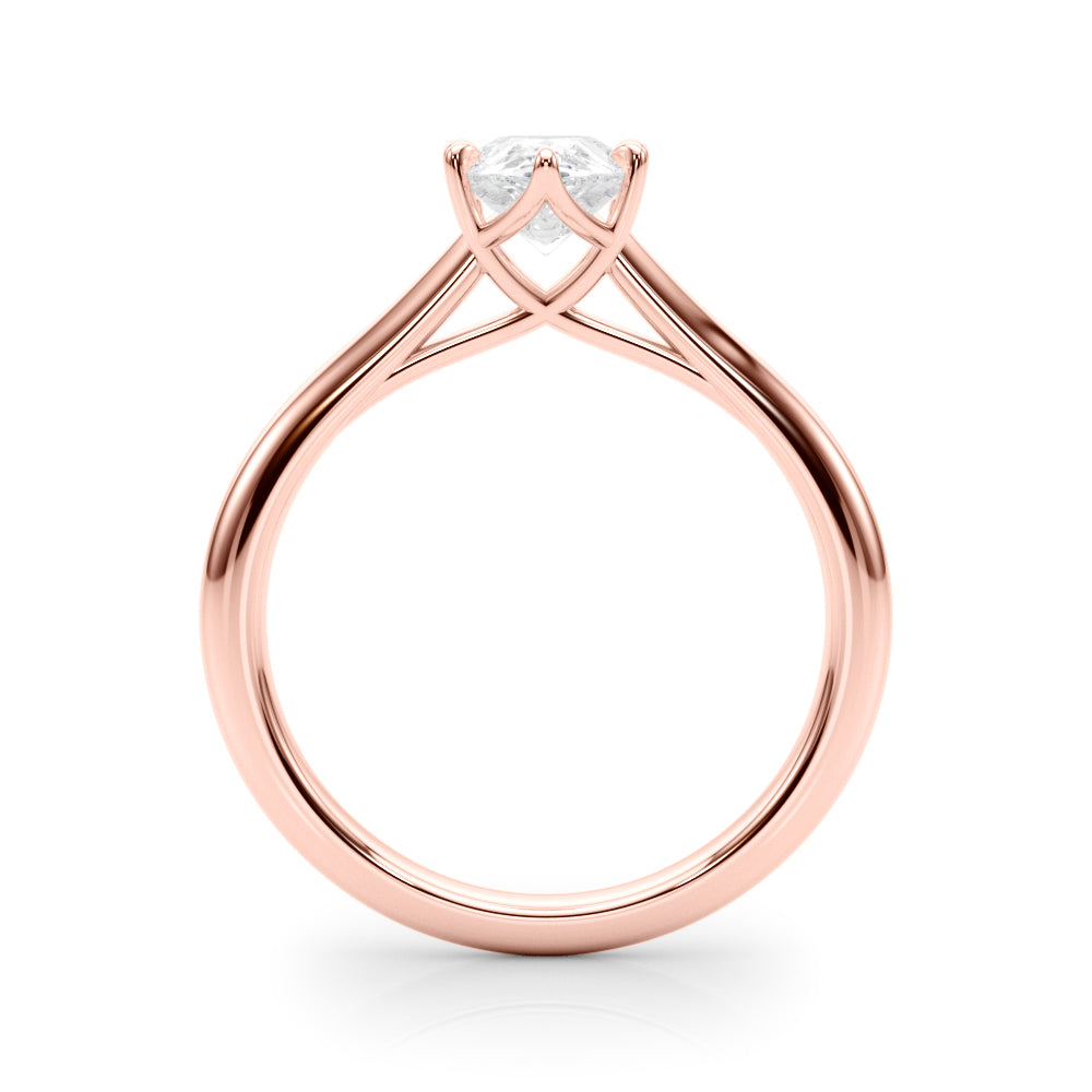 Romantic Solitaire 11.8x7.5 Shape Pear Diamond Engagement Ring in 10K/14K gold and platinum with certified lab-grown or natural diamonds