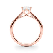 Romantic Solitaire 11.8x7.5 Shape Pear Diamond Engagement Ring in 10K/14K gold and platinum with certified lab-grown or natural diamonds