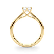 Romantic Solitaire 11.8x7.5 Shape Pear Diamond Engagement Ring in 10K/14K gold and platinum with certified lab-grown or natural diamonds