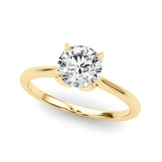 Lustrous Solitaire Engagment Ring Round Diamond Engagement Ring in 10K/14K gold and platinum with certified lab-grown or natural diamonds