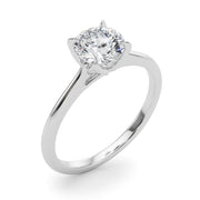 Lustrous Solitaire Engagment Ring Round Diamond Engagement Ring in 10K/14K gold and platinum with certified lab-grown or natural diamonds