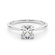 Lustrous Solitaire Engagment Ring Round Diamond Engagement Ring in 10K/14K gold and platinum with certified lab-grown or natural diamonds