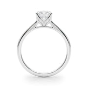 Lustrous Solitaire Engagment Ring Round Diamond Engagement Ring in 10K/14K gold and platinum with certified lab-grown or natural diamonds
