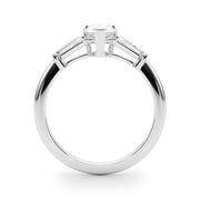 Pear Three-Stone Diamond Engagement Ring in 10K/14K gold and platinum with certified lab-grown or natural diamonds