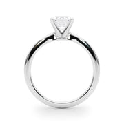 Refined Solitaire For Peg Head Round Diamond Engagement Ring in 10K/14K gold and platinum with certified lab-grown or natural diamonds