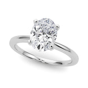 Refined Solitaire For Peg Head Round Diamond Engagement Ring in 10K/14K gold and platinum with certified lab-grown or natural diamonds