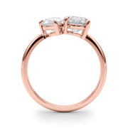 Luxe Shape Pear Diamond Engagement Ring in 10K/14K gold and platinum with certified lab-grown or natural diamonds
