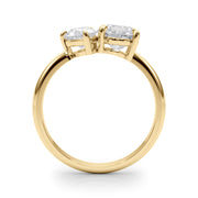 Luxe Shape Pear Diamond Engagement Ring in 10K/14K gold and platinum with certified lab-grown or natural diamonds
