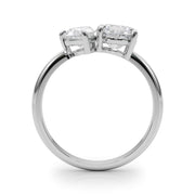 Luxe Shape Pear Diamond Engagement Ring in 10K/14K gold and platinum with certified lab-grown or natural diamonds
