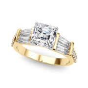 Iconic Sb & Rd Engagement Ring Round Diamond Engagement Ring in 10K/14K gold and platinum with certified lab-grown or natural diamonds