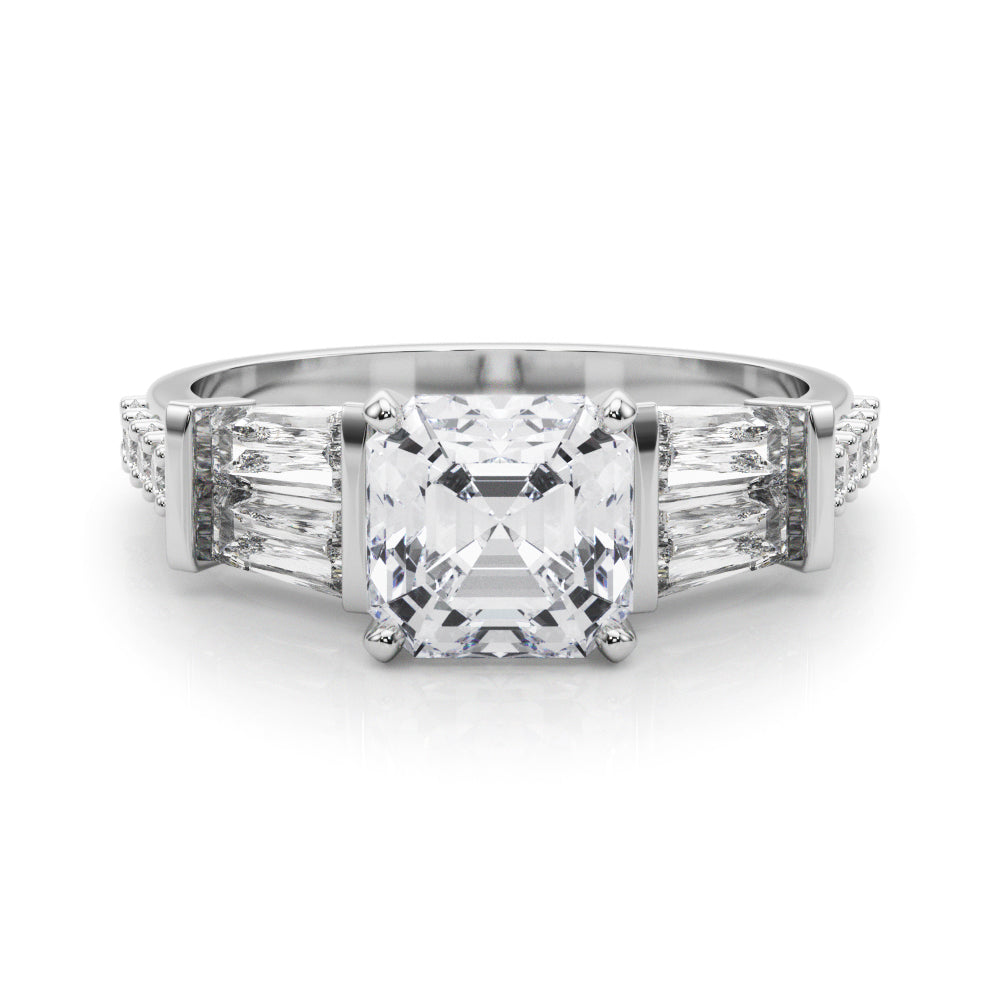 Iconic Sb & Rd Engagement Ring Round Diamond Engagement Ring in 10K/14K gold and platinum with certified lab-grown or natural diamonds