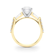 Iconic Sb & Rd Engagement Ring Round Diamond Engagement Ring in 10K/14K gold and platinum with certified lab-grown or natural diamonds