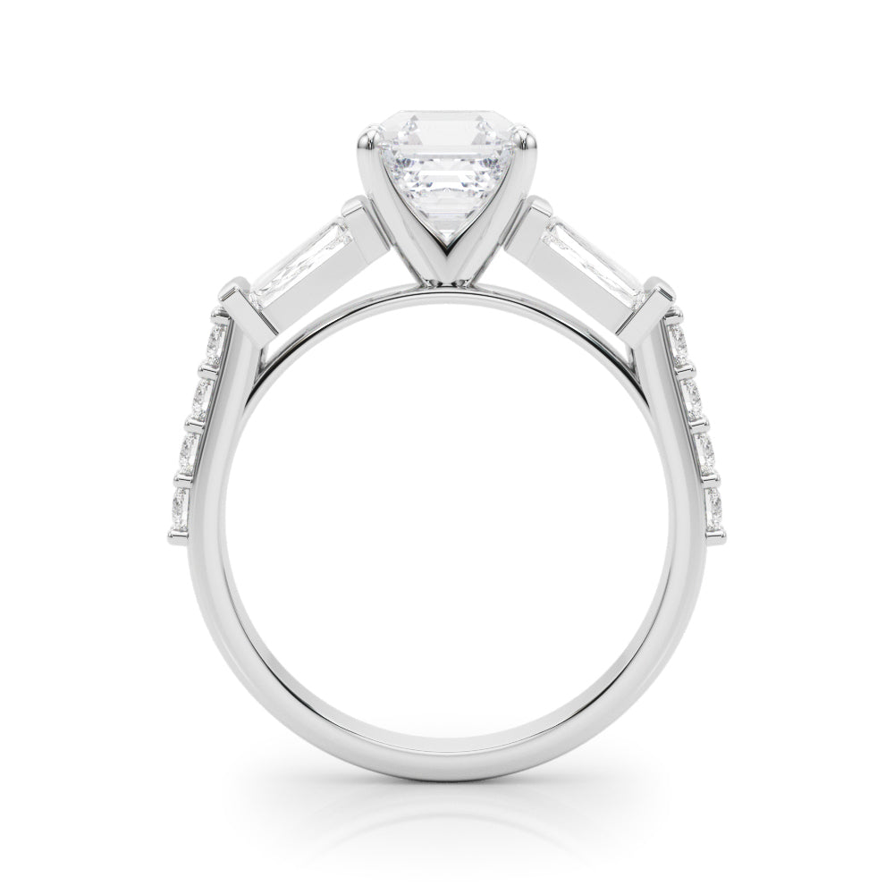 Iconic Sb & Rd Engagement Ring Round Diamond Engagement Ring in 10K/14K gold and platinum with certified lab-grown or natural diamonds