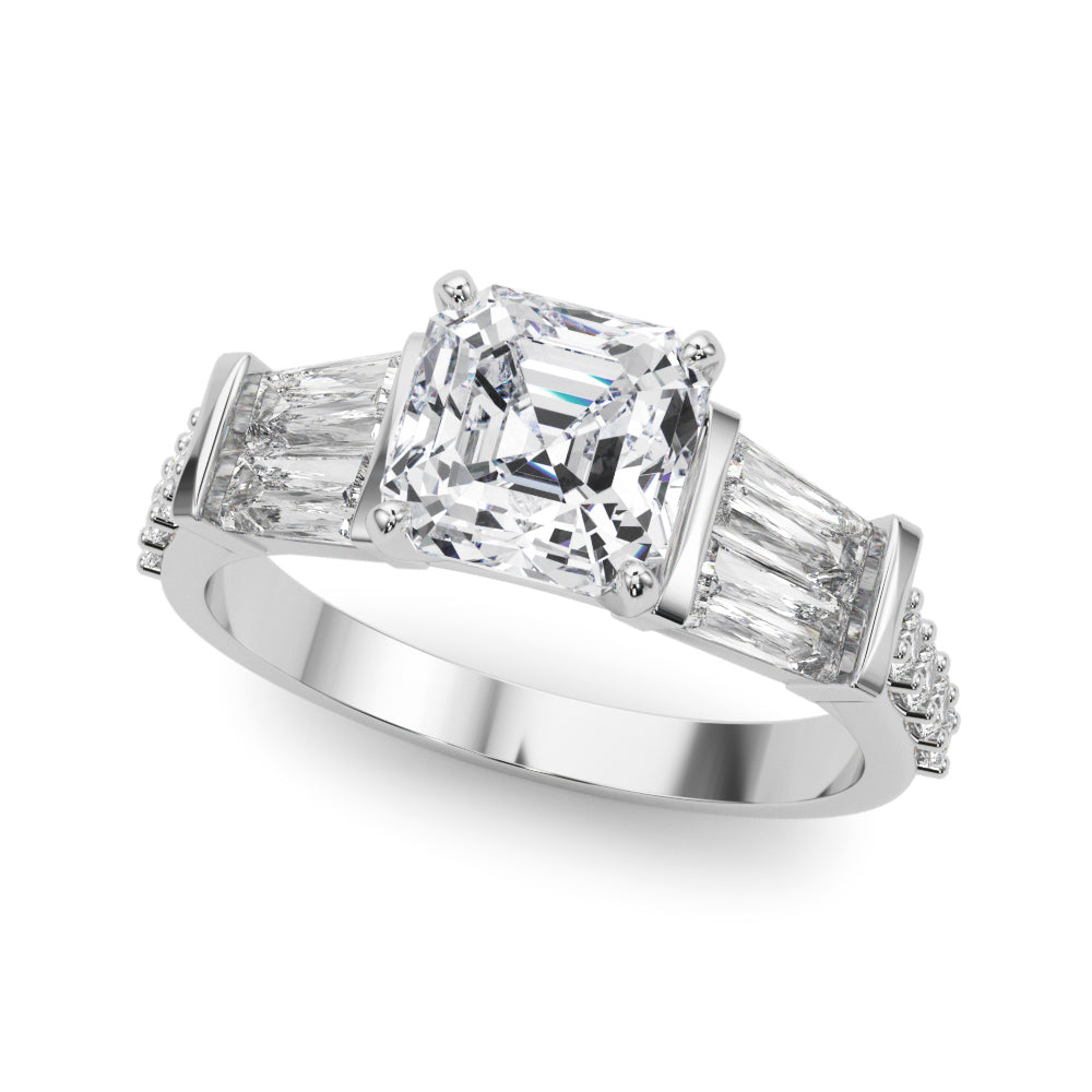 Iconic Sb & Rd Engagement Ring Round Diamond Engagement Ring in 10K/14K gold and platinum with certified lab-grown or natural diamonds