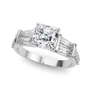 Iconic Sb & Rd Engagement Ring Round Diamond Engagement Ring in 10K/14K gold and platinum with certified lab-grown or natural diamonds