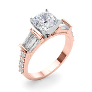 Iconic Sb & Rd Engagement Ring Round Diamond Engagement Ring in 10K/14K gold and platinum with certified lab-grown or natural diamonds