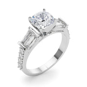 Iconic Sb & Rd Engagement Ring Round Diamond Engagement Ring in 10K/14K gold and platinum with certified lab-grown or natural diamonds