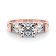 Iconic Sb & Rd Engagement Ring Round Diamond Engagement Ring in 10K/14K gold and platinum with certified lab-grown or natural diamonds