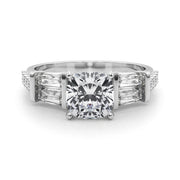 Iconic Sb & Rd Engagement Ring Round Diamond Engagement Ring in 10K/14K gold and platinum with certified lab-grown or natural diamonds