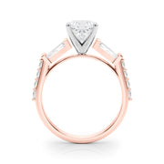 Iconic Sb & Rd Engagement Ring Round Diamond Engagement Ring in 10K/14K gold and platinum with certified lab-grown or natural diamonds