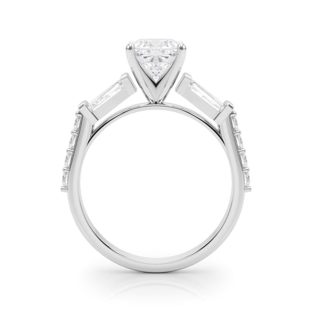 Iconic Sb & Rd Engagement Ring Round Diamond Engagement Ring in 10K/14K gold and platinum with certified lab-grown or natural diamonds