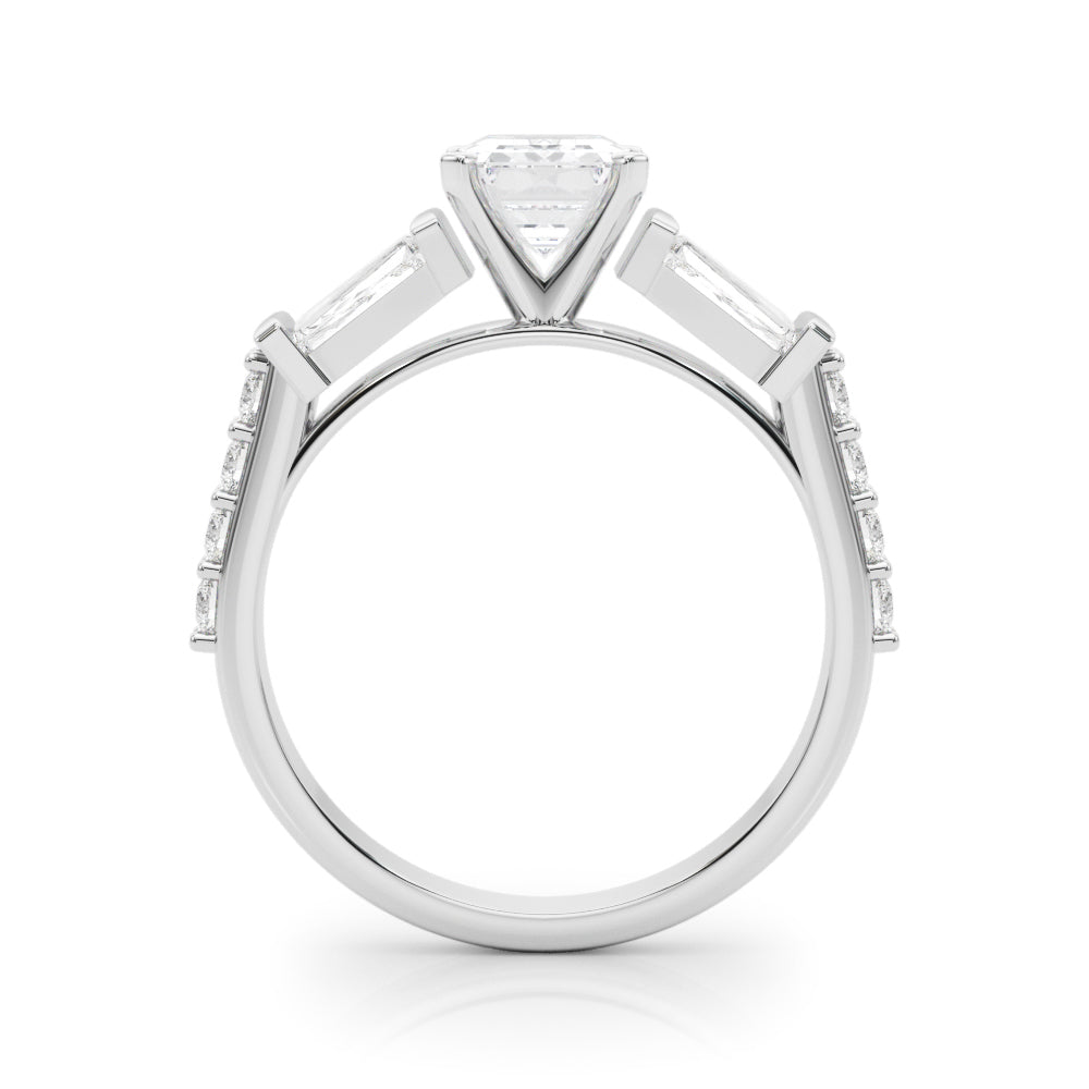 Iconic Sb & Rd Engagement Ring Round Diamond Engagement Ring in 10K/14K gold and platinum with certified lab-grown or natural diamonds