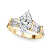 Iconic Sb & Rd Engagement Ring Round Diamond Engagement Ring in 10K/14K gold and platinum with certified lab-grown or natural diamonds