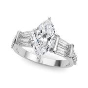 Iconic Sb & Rd Engagement Ring Round Diamond Engagement Ring in 10K/14K gold and platinum with certified lab-grown or natural diamonds