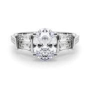 Iconic Sb & Rd Engagement Ring Round Diamond Engagement Ring in 10K/14K gold and platinum with certified lab-grown or natural diamonds
