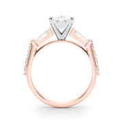 Iconic Sb & Rd Engagement Ring Round Diamond Engagement Ring in 10K/14K gold and platinum with certified lab-grown or natural diamonds
