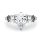 Iconic Sb & Rd Engagement Ring Round Diamond Engagement Ring in 10K/14K gold and platinum with certified lab-grown or natural diamonds