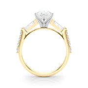 Iconic Sb & Rd Engagement Ring Round Diamond Engagement Ring in 10K/14K gold and platinum with certified lab-grown or natural diamonds
