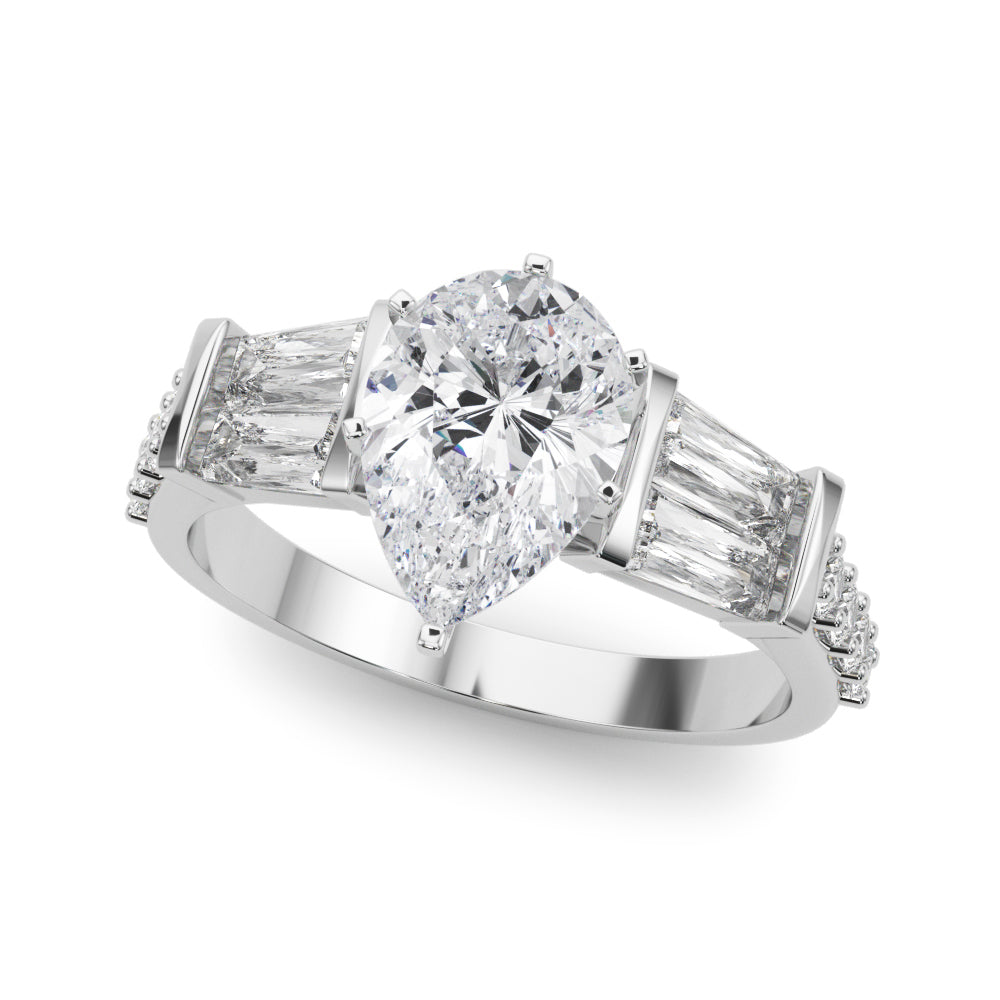 Iconic Sb & Rd Engagement Ring Round Diamond Engagement Ring in 10K/14K gold and platinum with certified lab-grown or natural diamonds