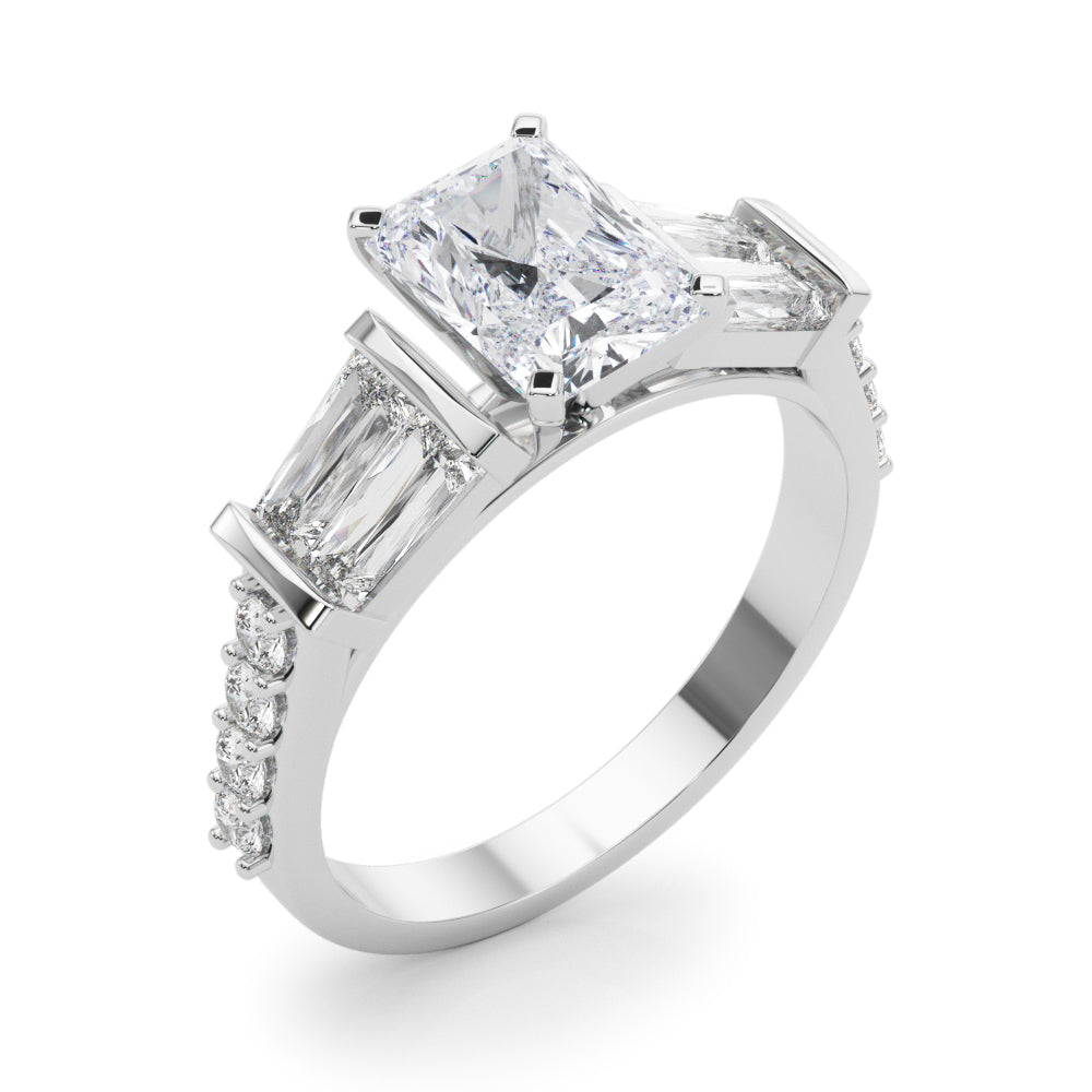 Iconic Sb & Rd Engagement Ring Round Diamond Engagement Ring in 10K/14K gold and platinum with certified lab-grown or natural diamonds