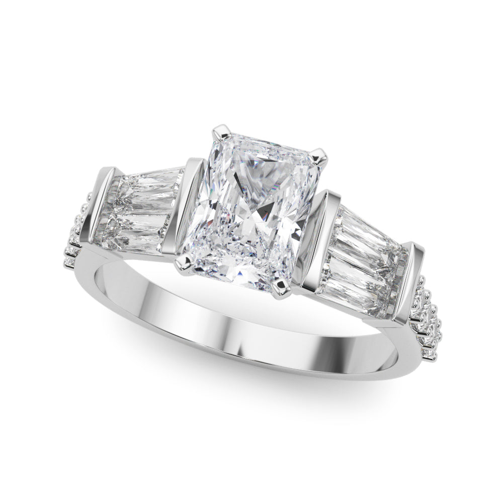Iconic Sb & Rd Engagement Ring Round Diamond Engagement Ring in 10K/14K gold and platinum with certified lab-grown or natural diamonds