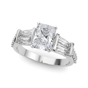 Iconic Sb & Rd Engagement Ring Round Diamond Engagement Ring in 10K/14K gold and platinum with certified lab-grown or natural diamonds