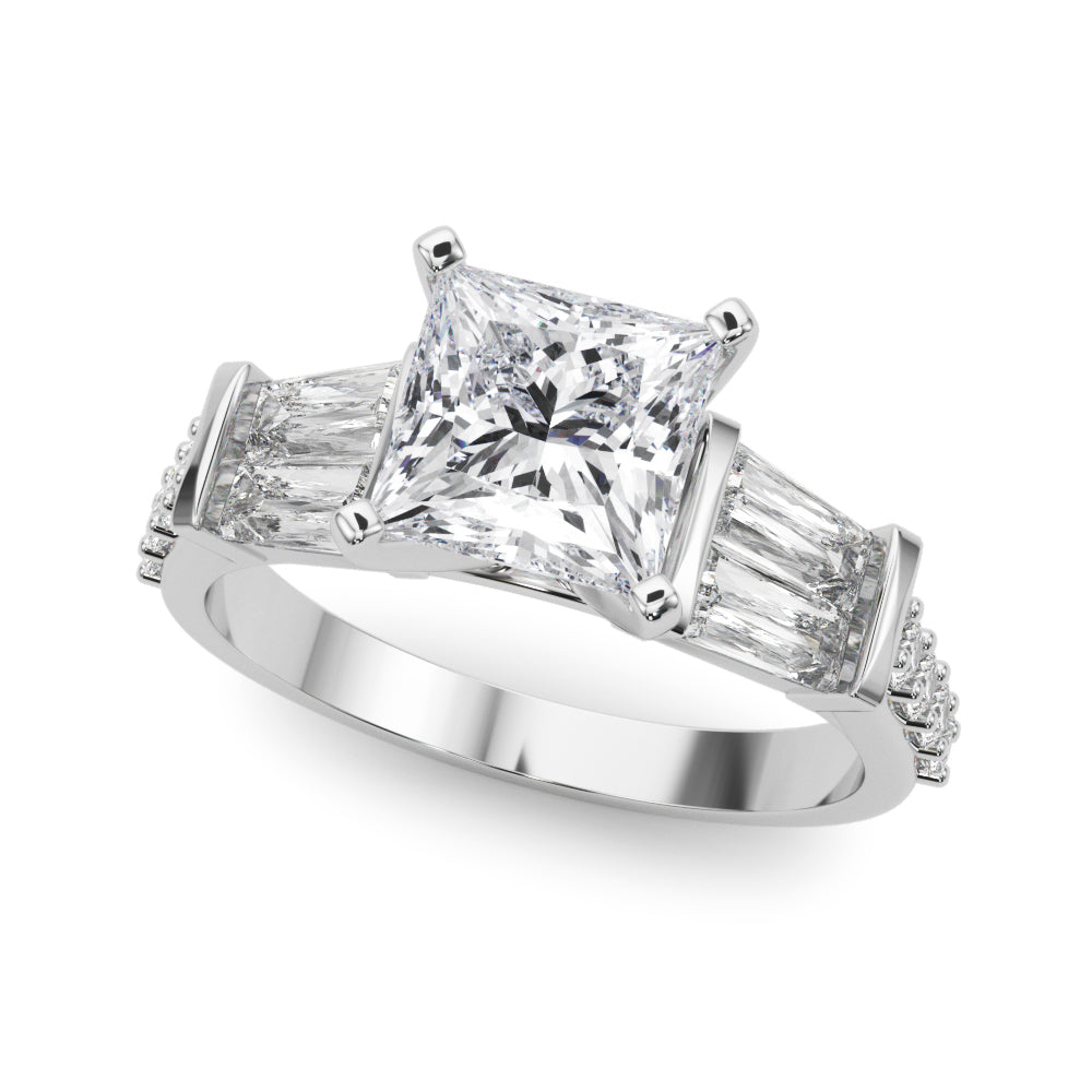 Iconic Sb & Rd Engagement Ring Round Diamond Engagement Ring in 10K/14K gold and platinum with certified lab-grown or natural diamonds