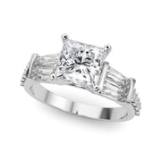 Iconic Sb & Rd Engagement Ring Round Diamond Engagement Ring in 10K/14K gold and platinum with certified lab-grown or natural diamonds