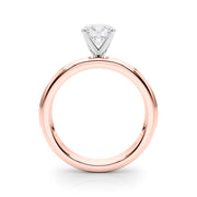 Dazzling Channel Set Engagement Ring Round Diamond Engagement Ring in 10K/14K gold and platinum with certified lab-grown or natural diamonds