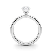 Dazzling Channel Set Engagement Ring Round Diamond Engagement Ring in 10K/14K gold and platinum with certified lab-grown or natural diamonds