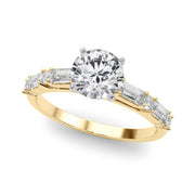Splendid Rd & Sb Engagement Ring Round Diamond Engagement Ring in 10K/14K gold and platinum with certified lab-grown or natural diamonds
