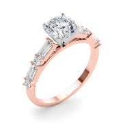 Splendid Rd & Sb Engagement Ring Round Diamond Engagement Ring in 10K/14K gold and platinum with certified lab-grown or natural diamonds