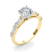 Splendid Rd & Sb Engagement Ring Round Diamond Engagement Ring in 10K/14K gold and platinum with certified lab-grown or natural diamonds